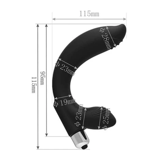 Pleasurable 6800 Curved Anal Vibrating P-Spot Massager