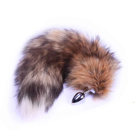 Pleasurable 7439 Brown Metal Anal Fox Tail 16