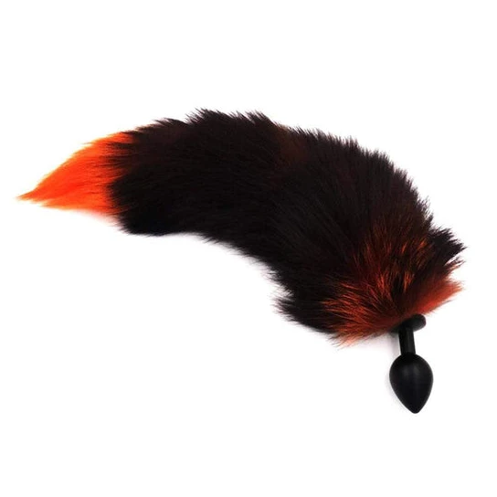 Pleasurable 7469 Black & Orange Cat Tail Plug 16
