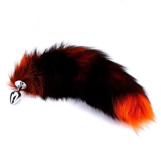 Pleasurable 7469 Black & Orange Cat Tail Plug 16