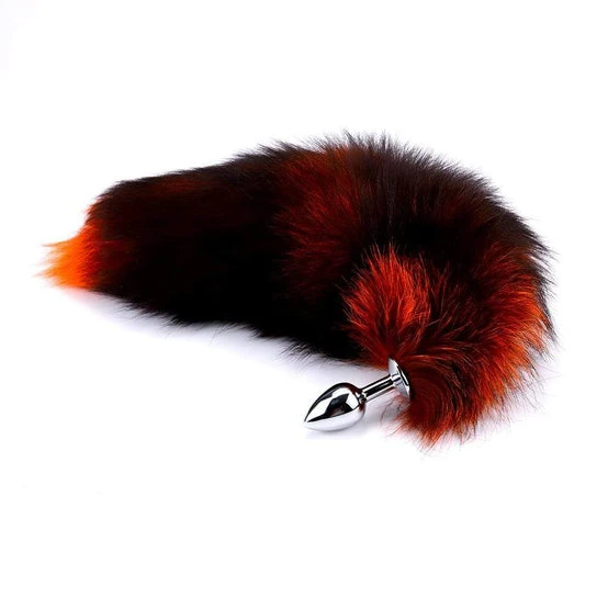 Pleasurable 7469 Black & Orange Cat Tail Plug 16