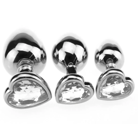 Pleasurable 7673 Heart Candy Jeweled Training Set (3 Piece)