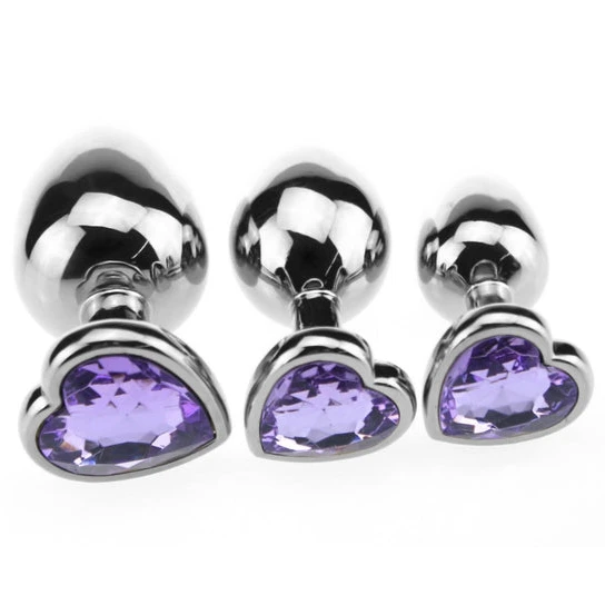 Pleasurable 7673 Heart Candy Jeweled Training Set (3 Piece)