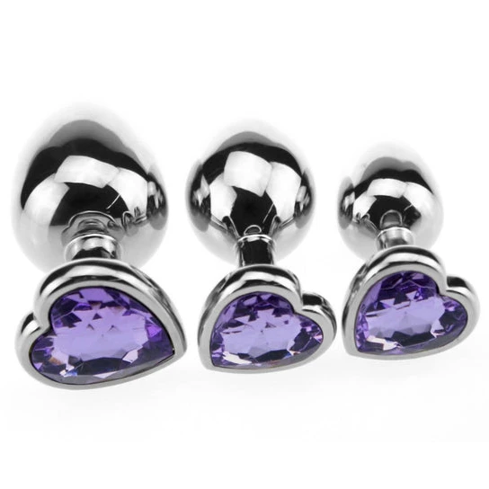 Pleasurable 7673 Heart Candy Jeweled Training Set (3 Piece)