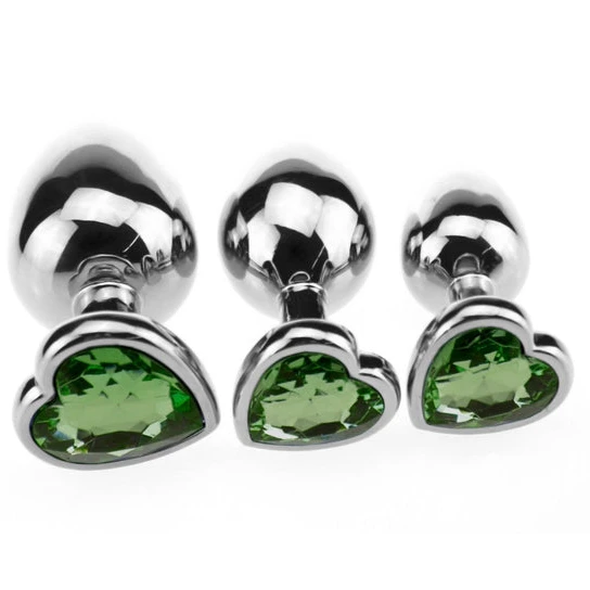 Pleasurable 7673 Heart Candy Jeweled Training Set (3 Piece)