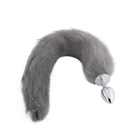 Pleasurable 7854 Grey Fox Metal Tail, 18