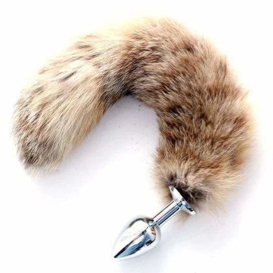 Pleasurable 8601 Metal Raccoon Tail, 10"