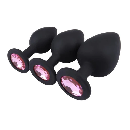 Premium 5879 Dazzling Silicone Anal Prep Set (3 Piece)