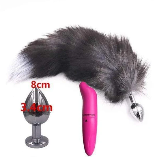 Premium 5983 Steel Fox Plug With Vibrator 15