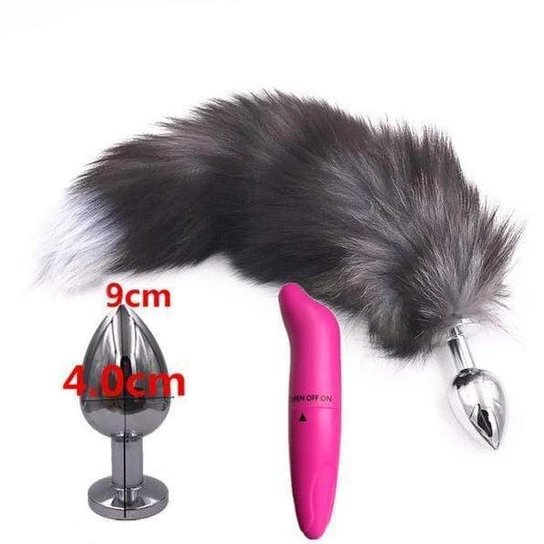 Premium 5983 Steel Fox Plug With Vibrator 15