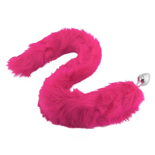 Premium 7636 Pink Fox Metal Tail, 32"