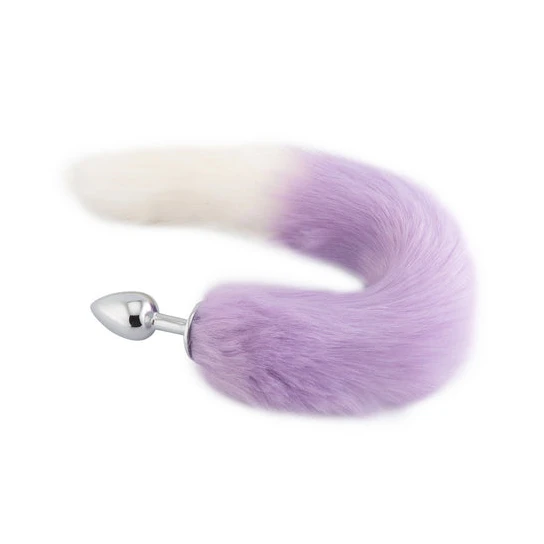 Purple with White Fox Metal Tail, 18