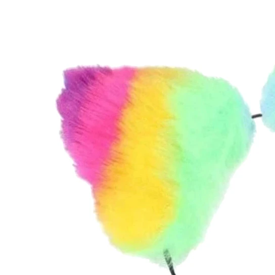 Rainbow Colored Pet Ears DiscreetChoice 2397