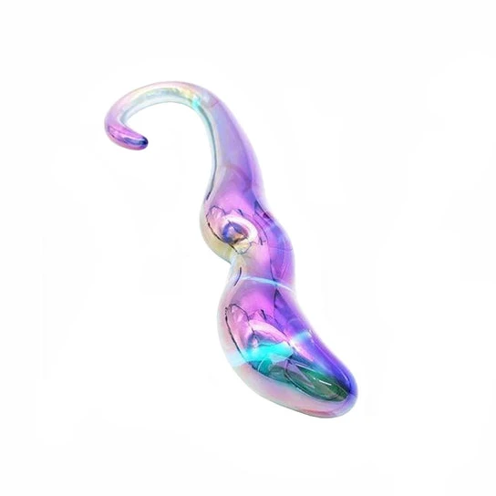 ReadyForPlay 2106 Rainbow Anal Teardrop Glass Dildo