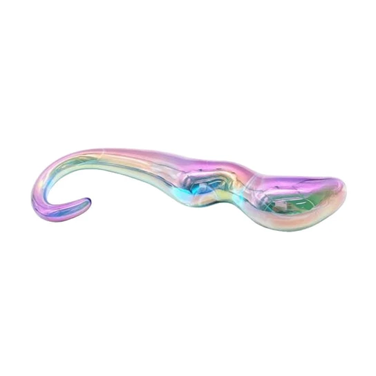 ReadyForPlay 2106 Rainbow Anal Teardrop Glass Dildo