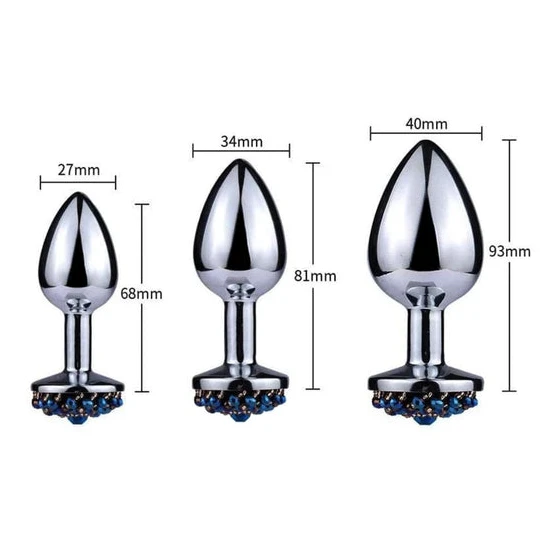 ReadyForPlay 4606 Rhinestone Stretching Anal Training Set (3 Piece)