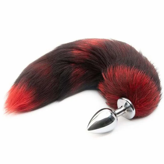 Red Anal Fox Tail 16