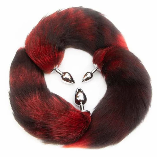 Red Anal Fox Tail 16