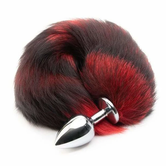 Red Anal Fox Tail 16