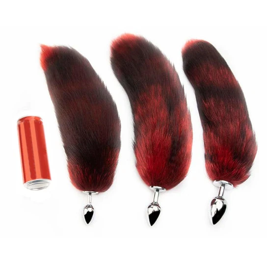 Red Anal Fox Tail 16
