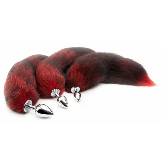 Red Anal Fox Tail 16" EverydayUse 8751