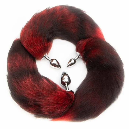 Red Anal Fox Tail 16