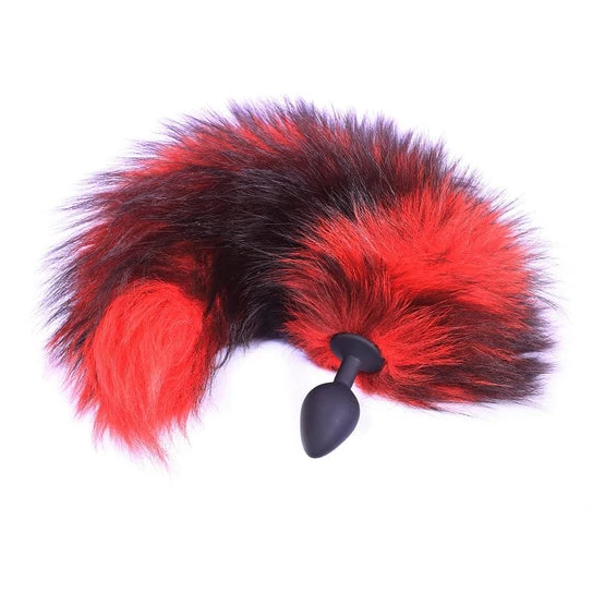 Red Silicone Cat Tail 16