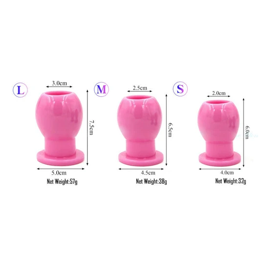 Sensual 1584 Hollow Silicone Anal Dilator Plug