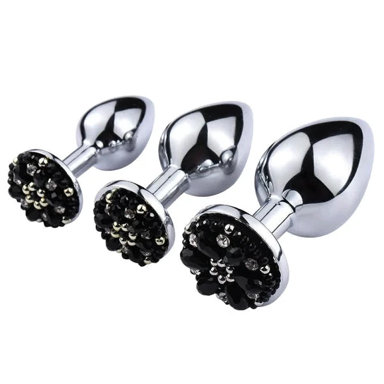 Sensual 4287 Rhinestone Stretching Anal Training Set (3 Piece)