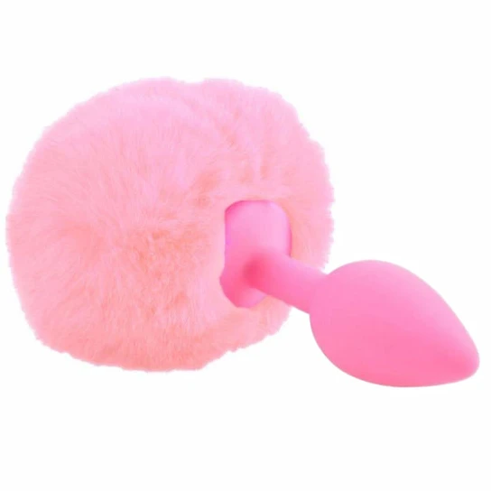 Sensual 8907 Fluffy Bunny Tail Silicone