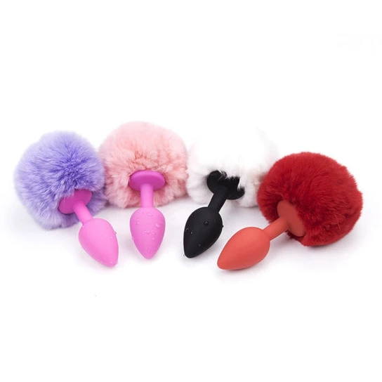 Sensual 8907 Fluffy Bunny Tail Silicone