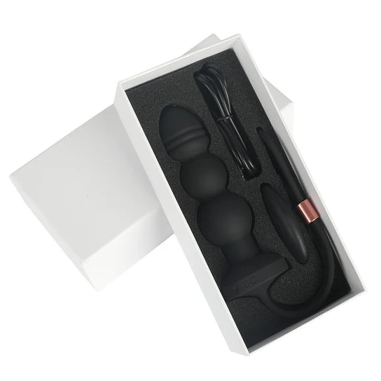 Sensual 911 Silicone Vibrating Anal Beaded Plug