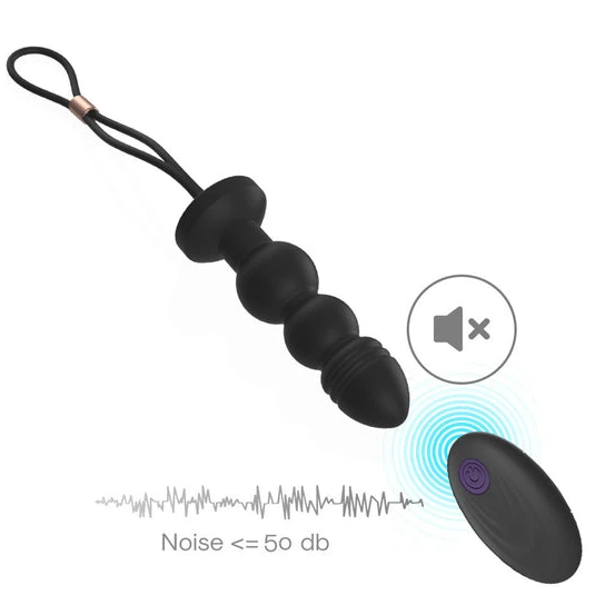 Sensual 911 Silicone Vibrating Anal Beaded Plug