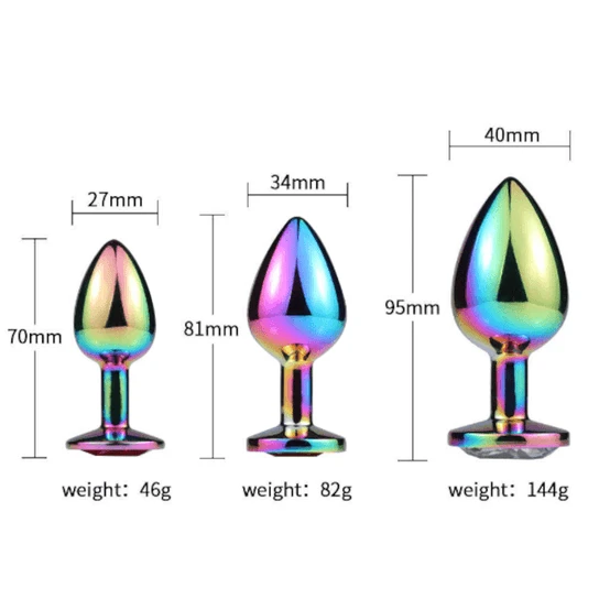Shining Neochrome Anal Set (3 Piece) Accessible 8690