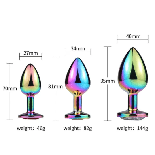 Shining Neochrome Anal Set (3 Piece) IntimateStyle 9870