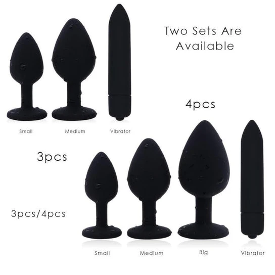 Silicone Amethyst Anal Kit (3 Piece) ReadyForPlay 5383
