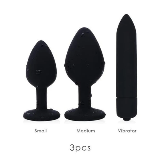 Silicone Amethyst Anal Kit (3 Piece) ReadyForPlay 5383