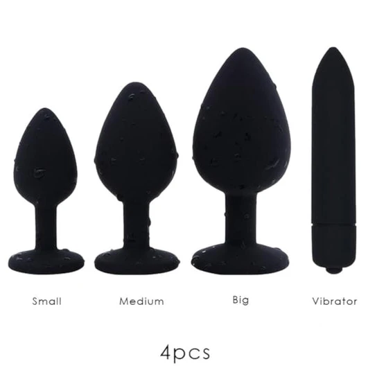 Silicone Amethyst Anal Kit (3 Piece) ReadyForPlay 5383