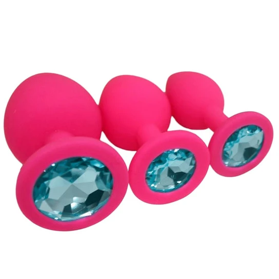 Silicone Jeweled Plug Starter Set (3 Piece) CustomerFavorite 134