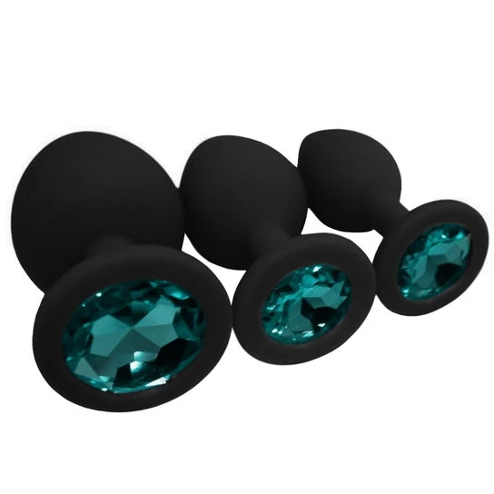 Silicone Jeweled Plug Starter Set (3 Piece) CustomerFavorite 4890