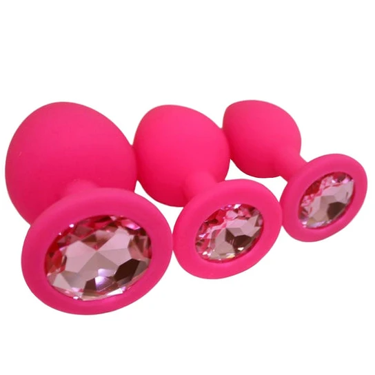 Silicone Jeweled Plug Starter Set (3 Piece) CustomerFavorite 4890