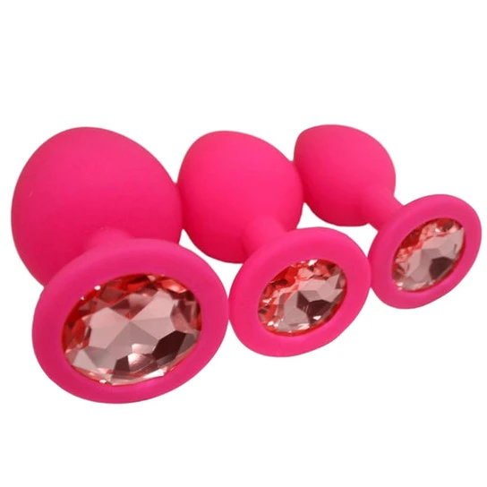 Silicone Jeweled Plug Starter Set (3 Piece) CustomerFavorite 4890