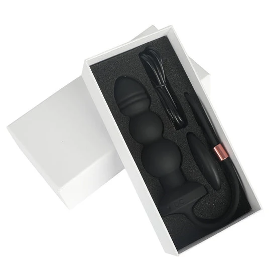 Silicone Vibrating Anal Beaded Plug CustomerFavorite 1013