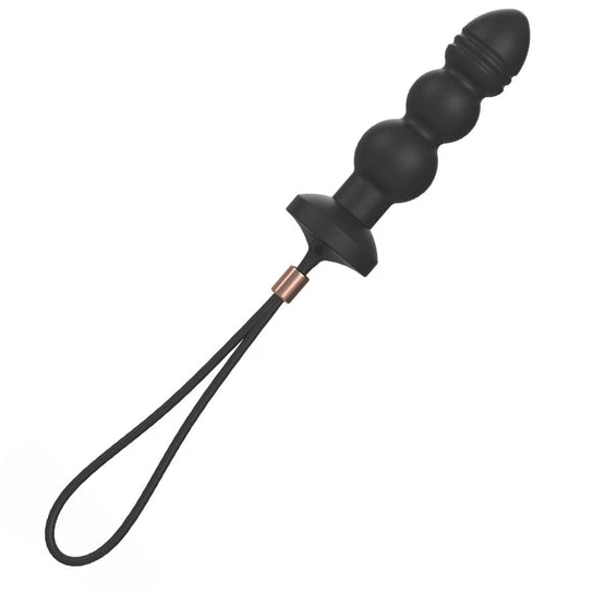 Silicone Vibrating Anal Beaded Plug CustomerFavorite 1013