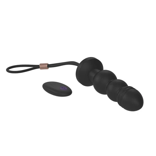 Silicone Vibrating Anal Beaded Plug CustomerFavorite 1013