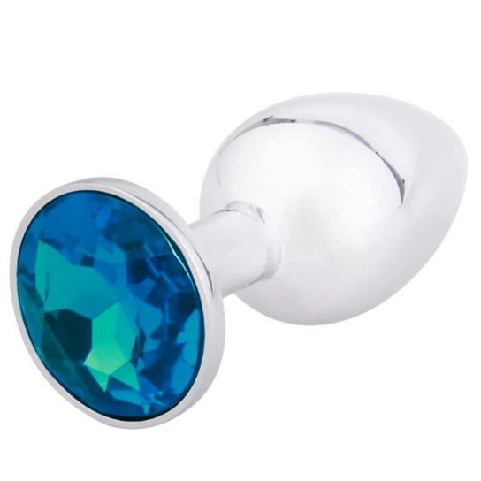 SleekDesign 1850 Elegant Gemmed Steel Plug