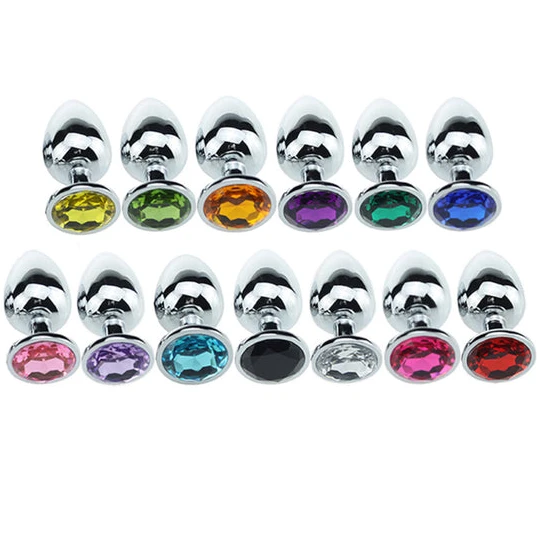 SleekDesign 1850 Elegant Gemmed Steel Plug