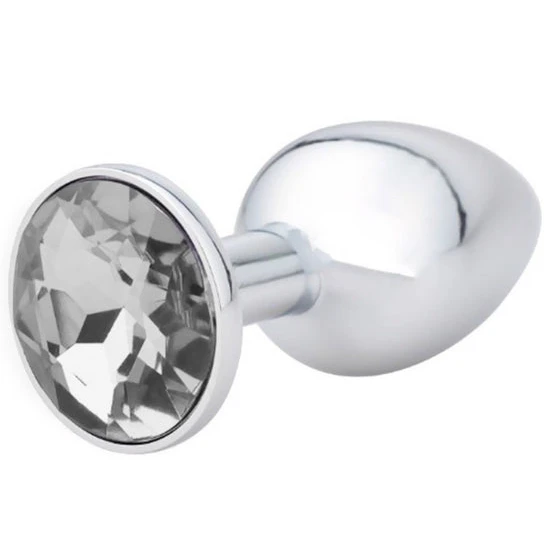 SleekDesign 1850 Elegant Gemmed Steel Plug