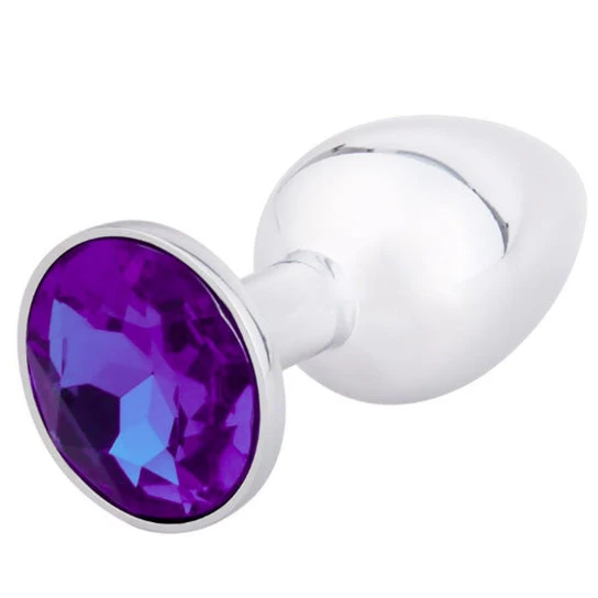 SleekDesign 1850 Elegant Gemmed Steel Plug