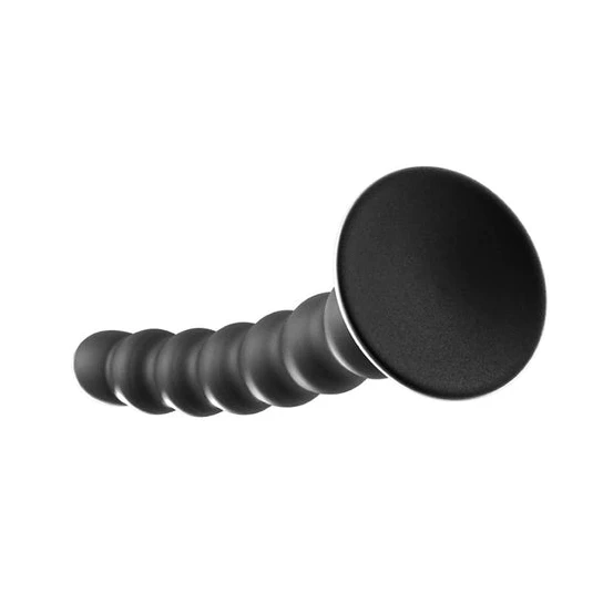 SleekDesign 3554 Ribbed Anal Suction Cup Silicone Dildo